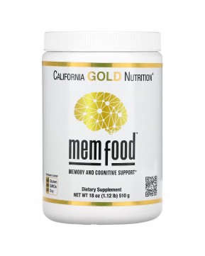 California Gold Nutrition, MEM Food, для поддержки памяти и когнитивных функций, 510 г (1,12 фунта)